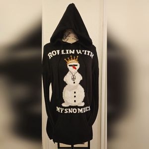 Ultra Flirt New York 💗 Los Angeles Snowmies Holiday Sweater High Low Tunic